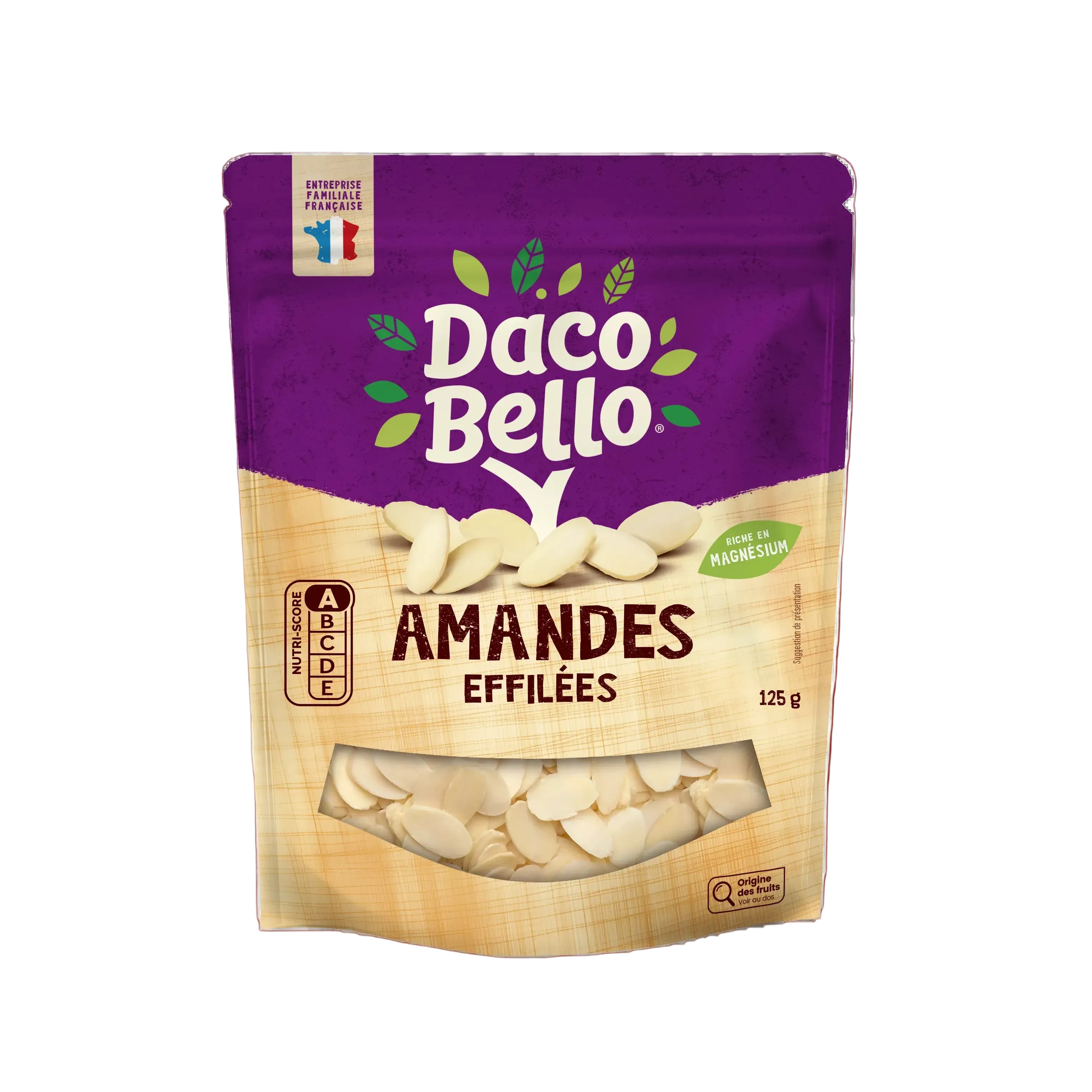 daco-bello-mix-amandes-effil-es-blanchies-125-g-dessert image 1
