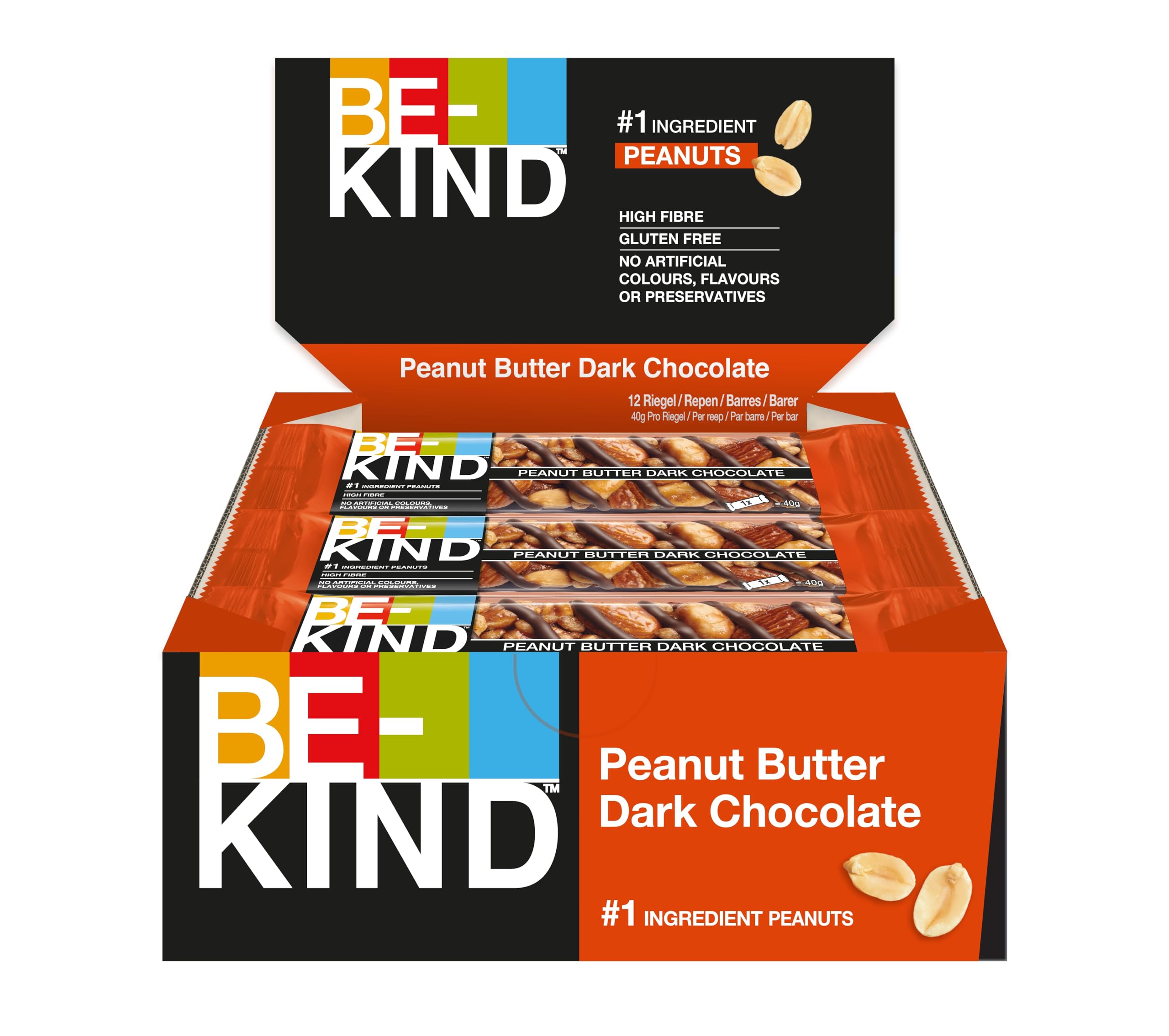 be-kind-barres-c-r-ales-chocolat-noir-beurre-cacahu-tes-12x40g image 2