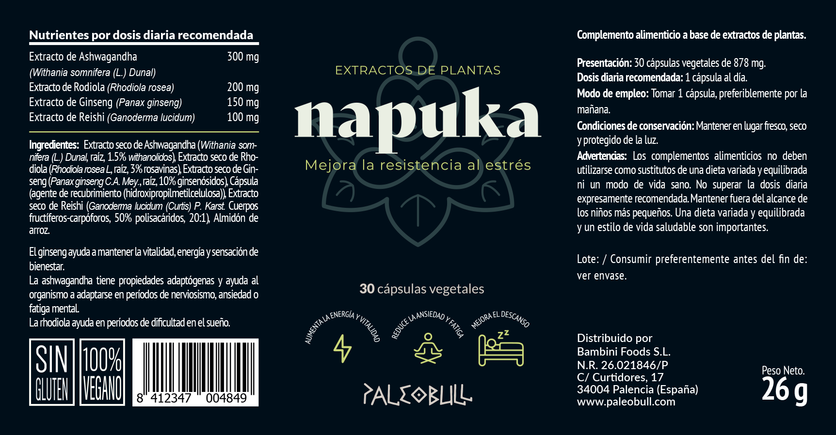 paleobull-napuka-ashwagandha-rhodiola-ginseng-g-lules-30-stress image 3