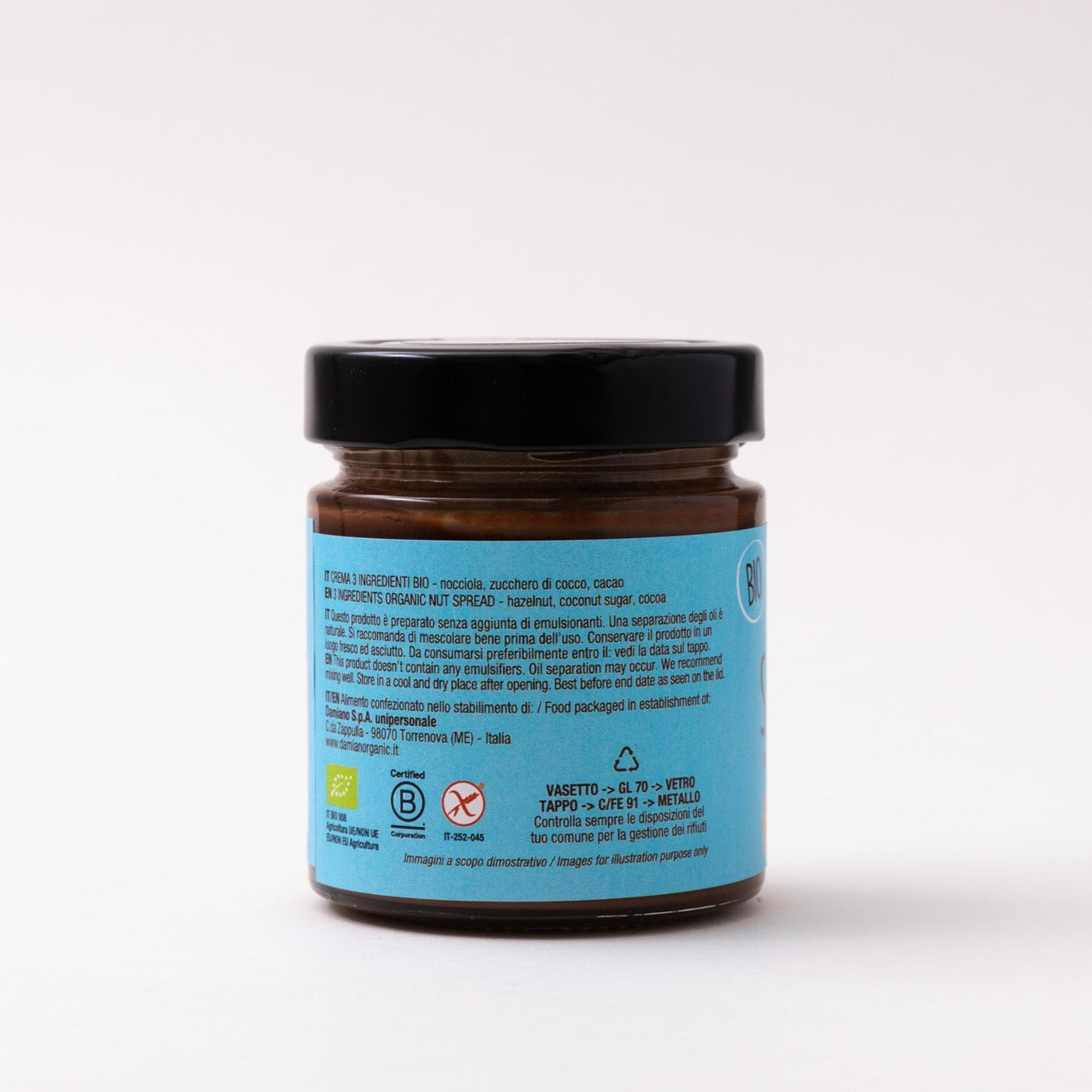 damiano-organic-solo-tre-p-te-tartiner-noisette-180g-bio image 5