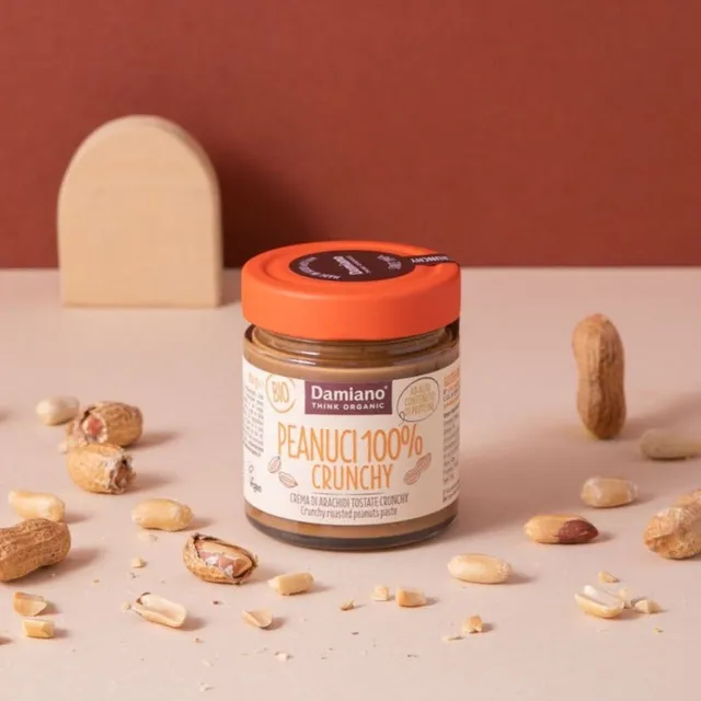 damiano-peanuci-100-cr-me-cacahu-te-crunchy-bio-pot-180g image 1