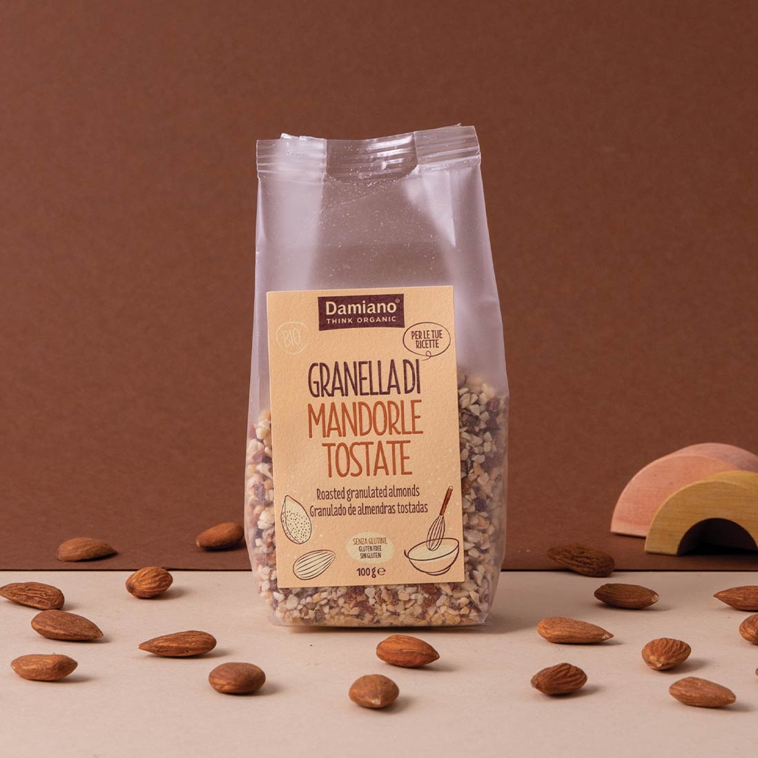 damiano-farine-granella-amandes-grill-es-bio-sachet-100g image 1