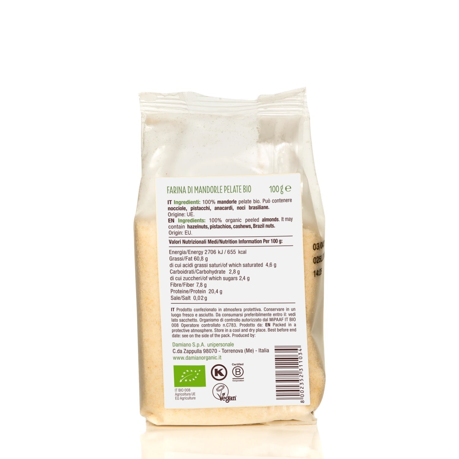 damiano-farine-d-amandes-pel-es-bio-100g-sans-gluten image 4
