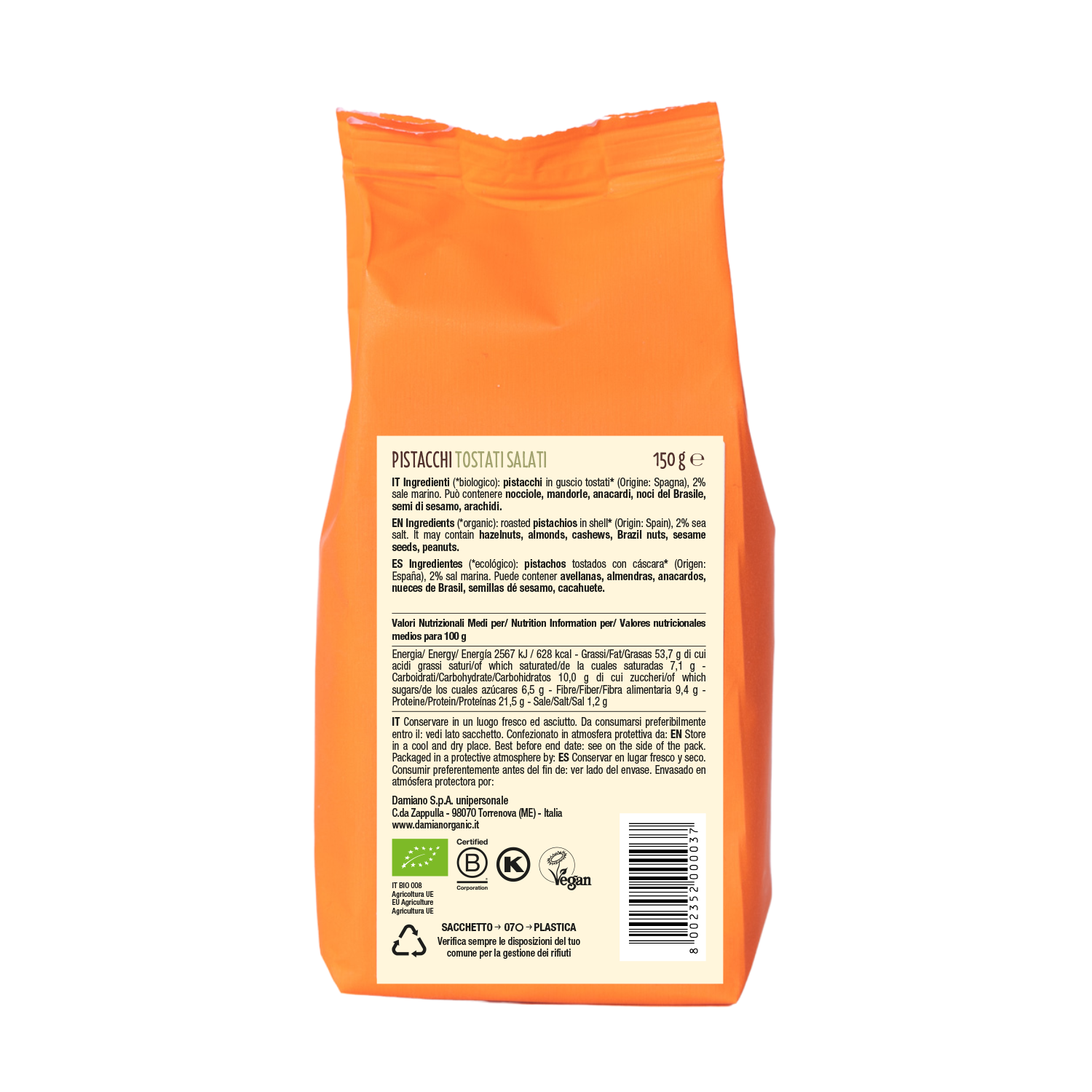damiano-organic-aperitivi-pistaches-coque-sal-es-150g image 4