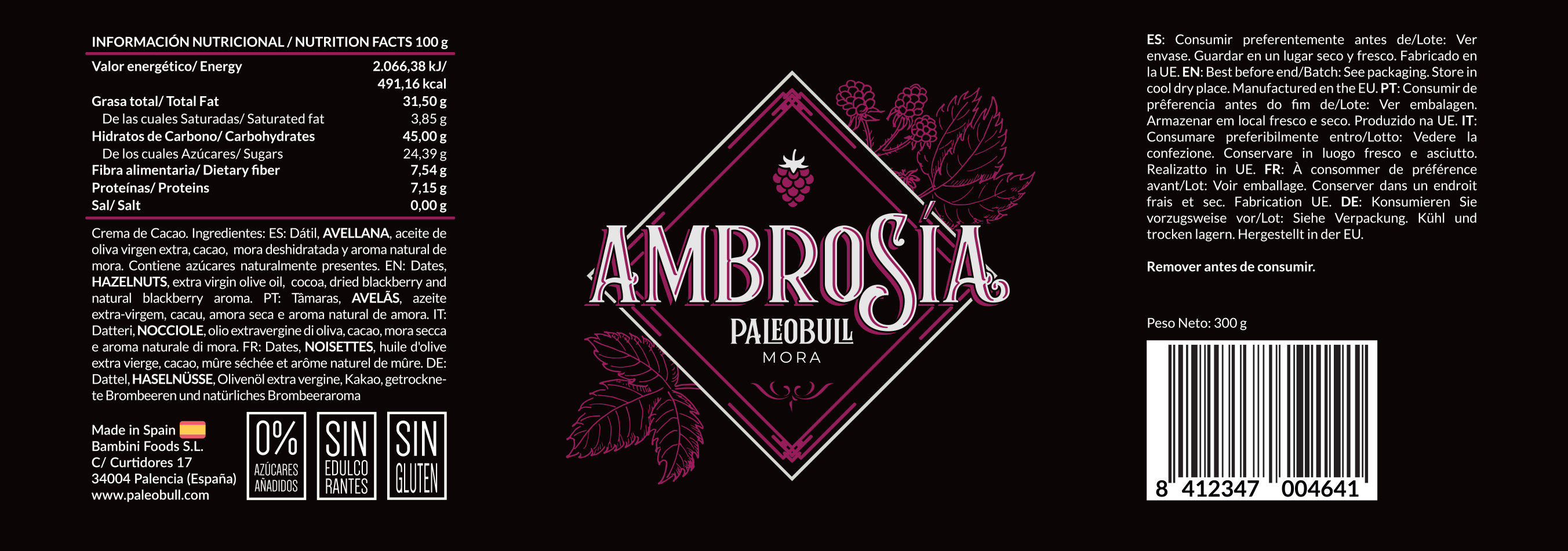 paleobull-ambros-a-p-te-tartiner-cacao-m-re-300-g image 4
