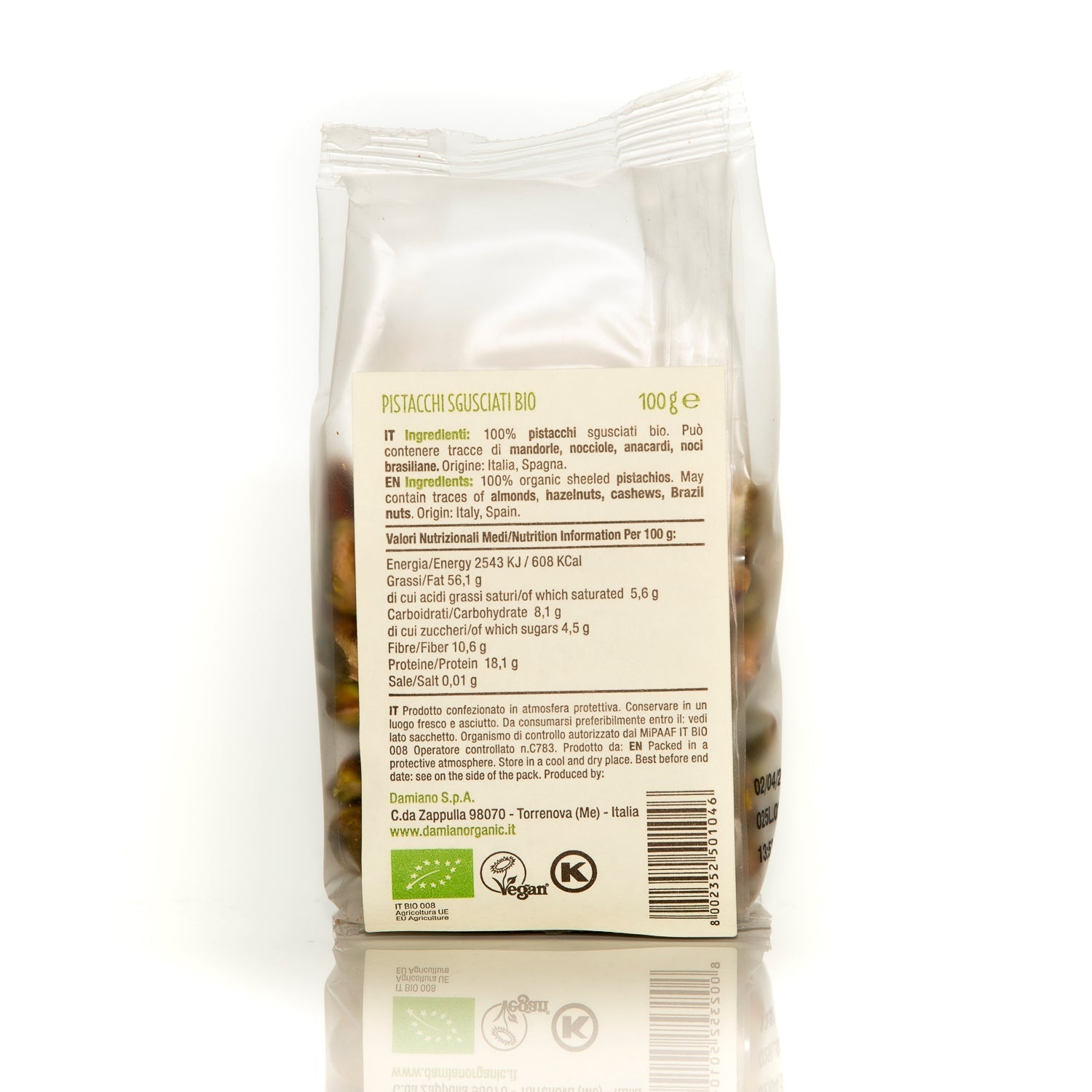 damiano-naturals-pistacchi-sgusciati-pistaches-d-cortiqu-es-100g-bio image 4