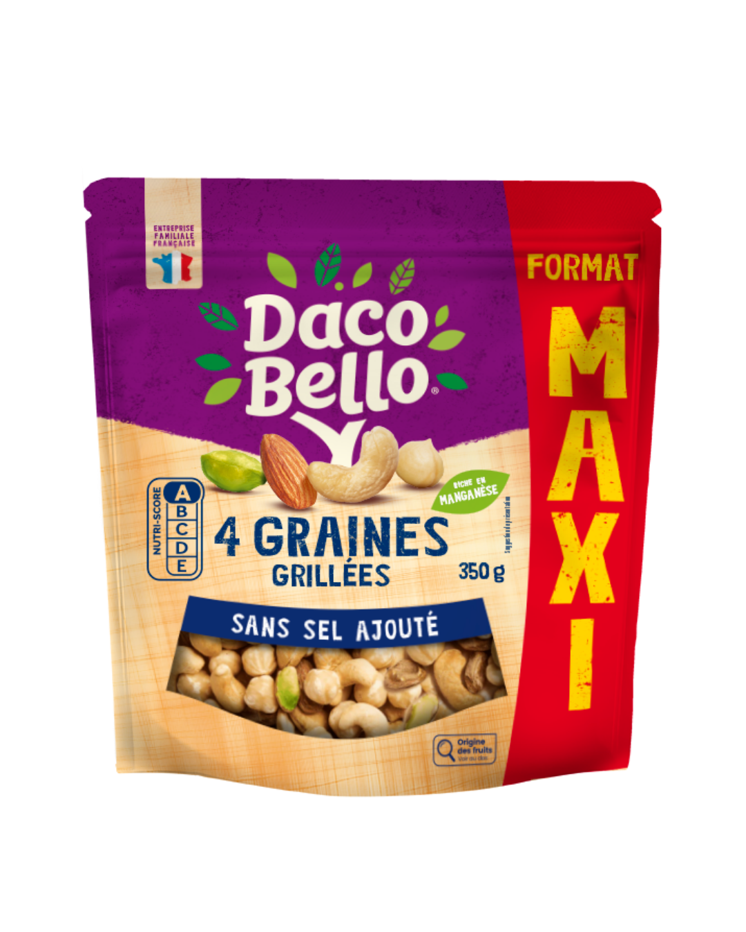 daco-bello-mix-4-graines-maxi-m-lange-sans-sel-350g image 1