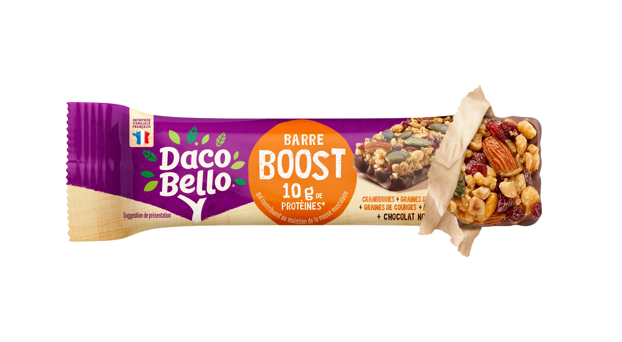 daco-bello-barre-prot-in-e-boost-42g-cranberries-chocolat image 2