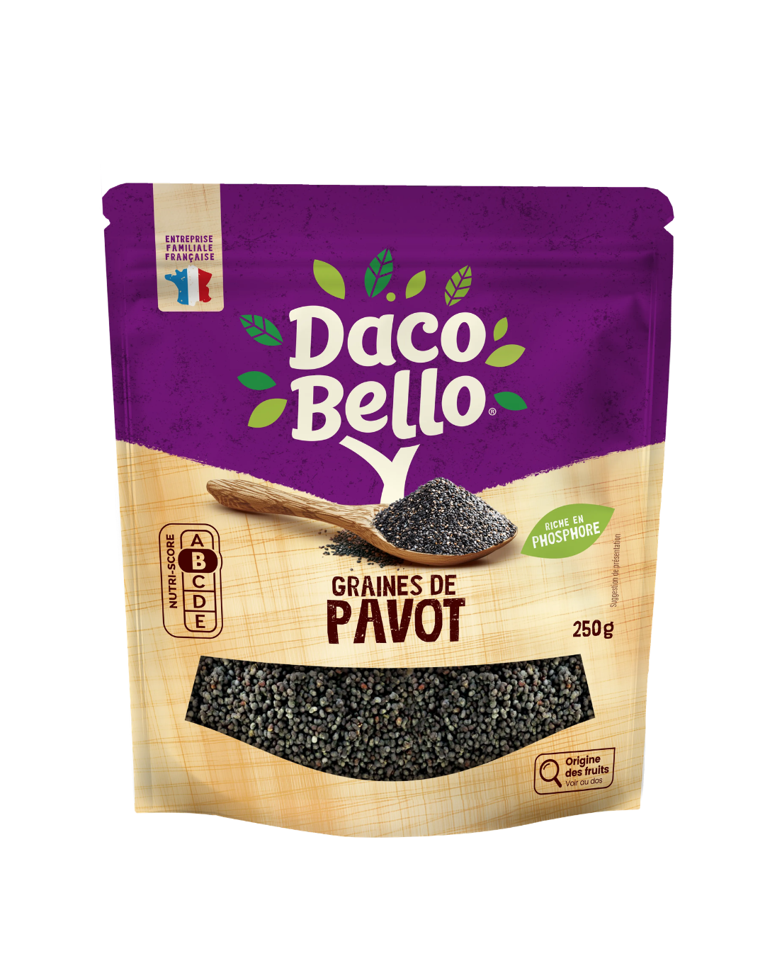 daco-bello-mix-graines-de-pavot-bleu-125g-origine-france image 1