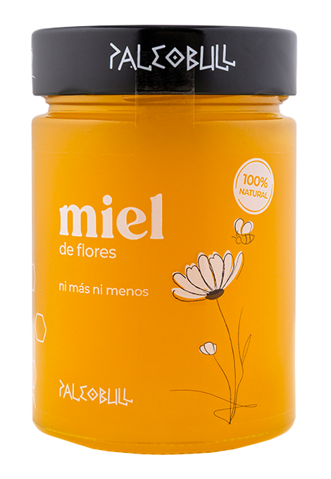 paleobull-miel-de-fleurs-artisanal-pot-450-g-100-naturel image 1