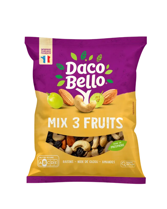 daco-bello-mix-3-fruits-raisins-amandes-cajou-400-g image 1