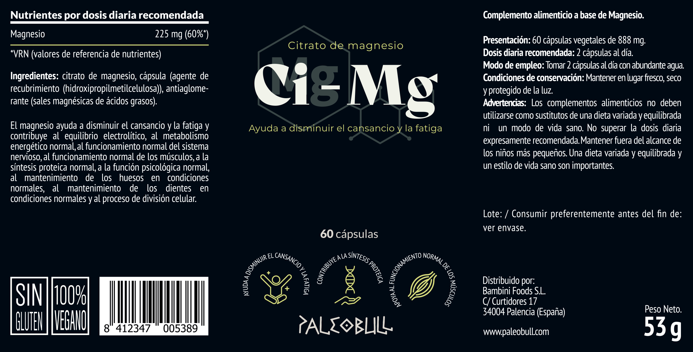 paleobull-c-psulas-citrate-de-magn-sium-g-lules-60-v-g-tales image 3
