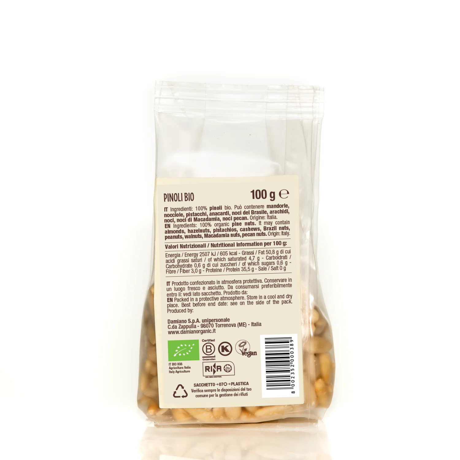 damiano-naturals-pinoli-italiani-pignons-de-pin-bio-sachet-100g image 4