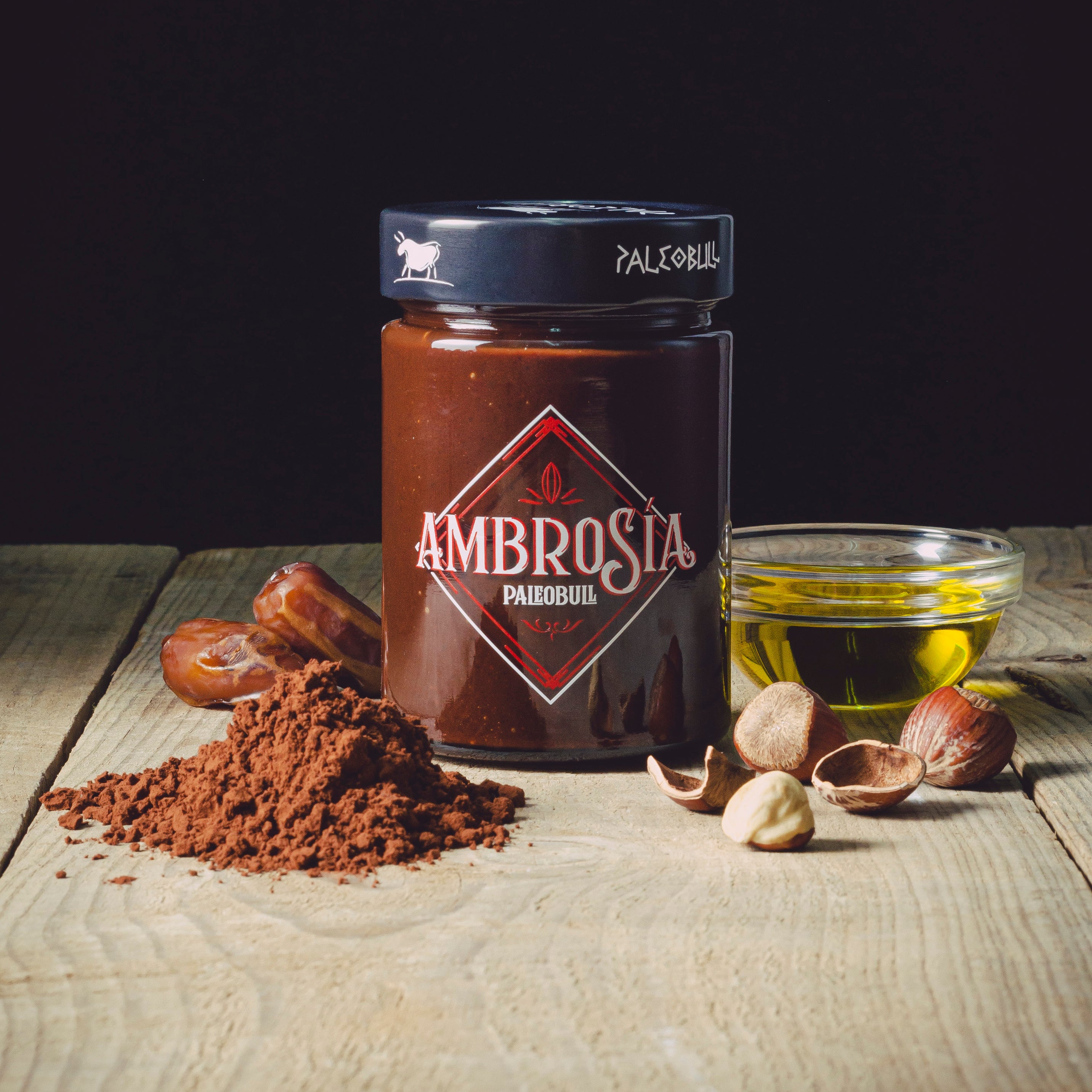 paleobull-ambros-a-p-te-tartiner-cacao-noisettes-300-g-dattes image 2