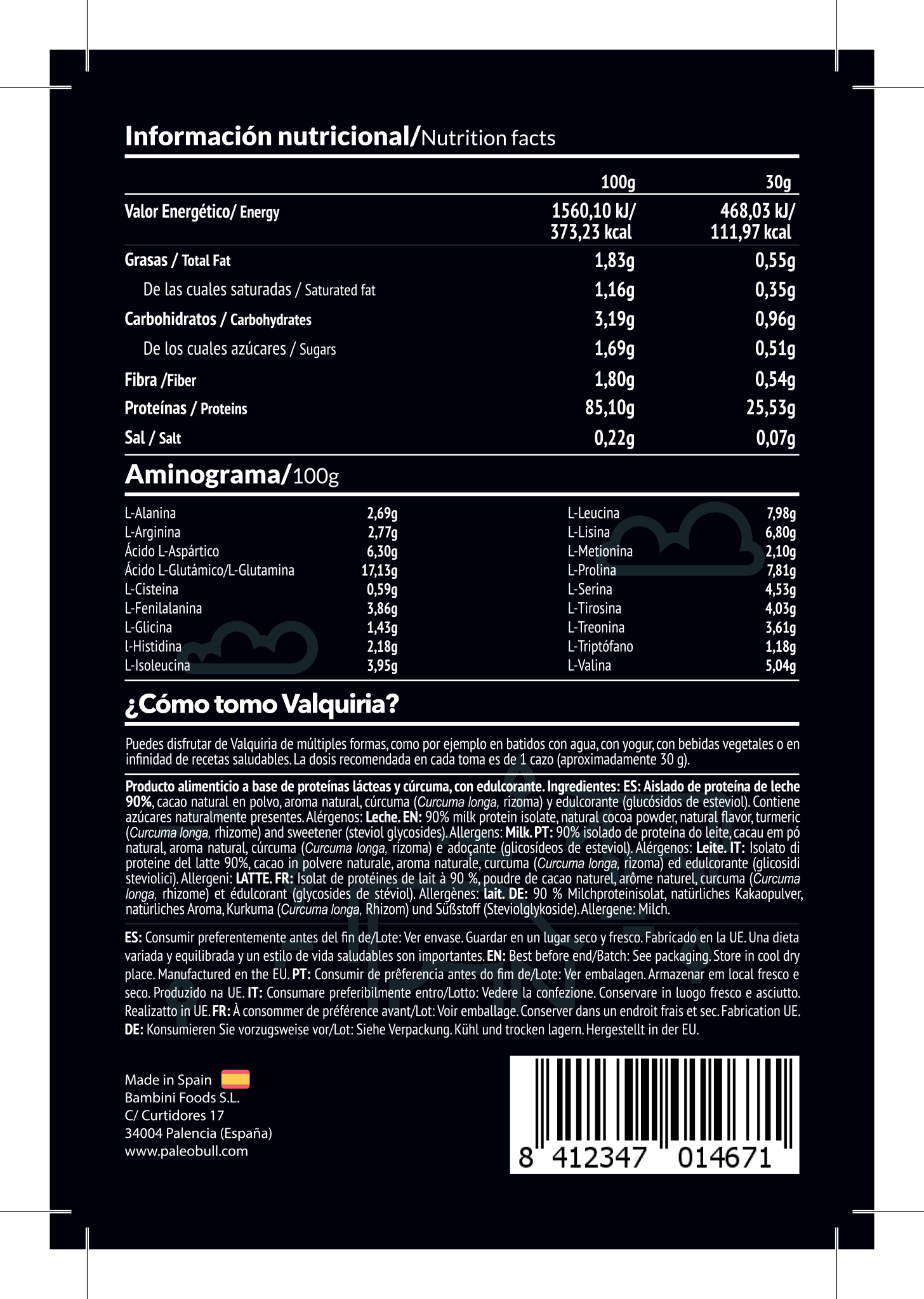 paleobull-valquiria-isolat-lait-chocolat-prot-ine-90-naturelle image 2