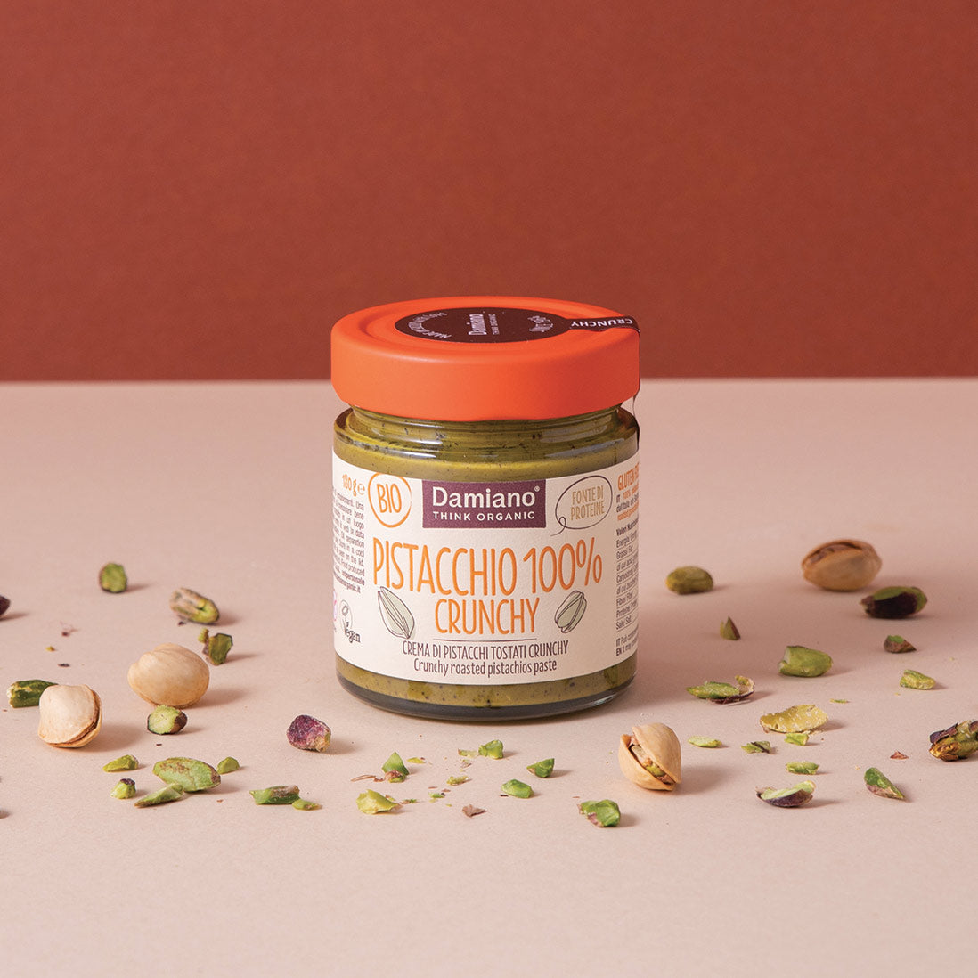 damiano-100-frutta-secca-crunchy-pur-e-pistache-bio-180g image 1