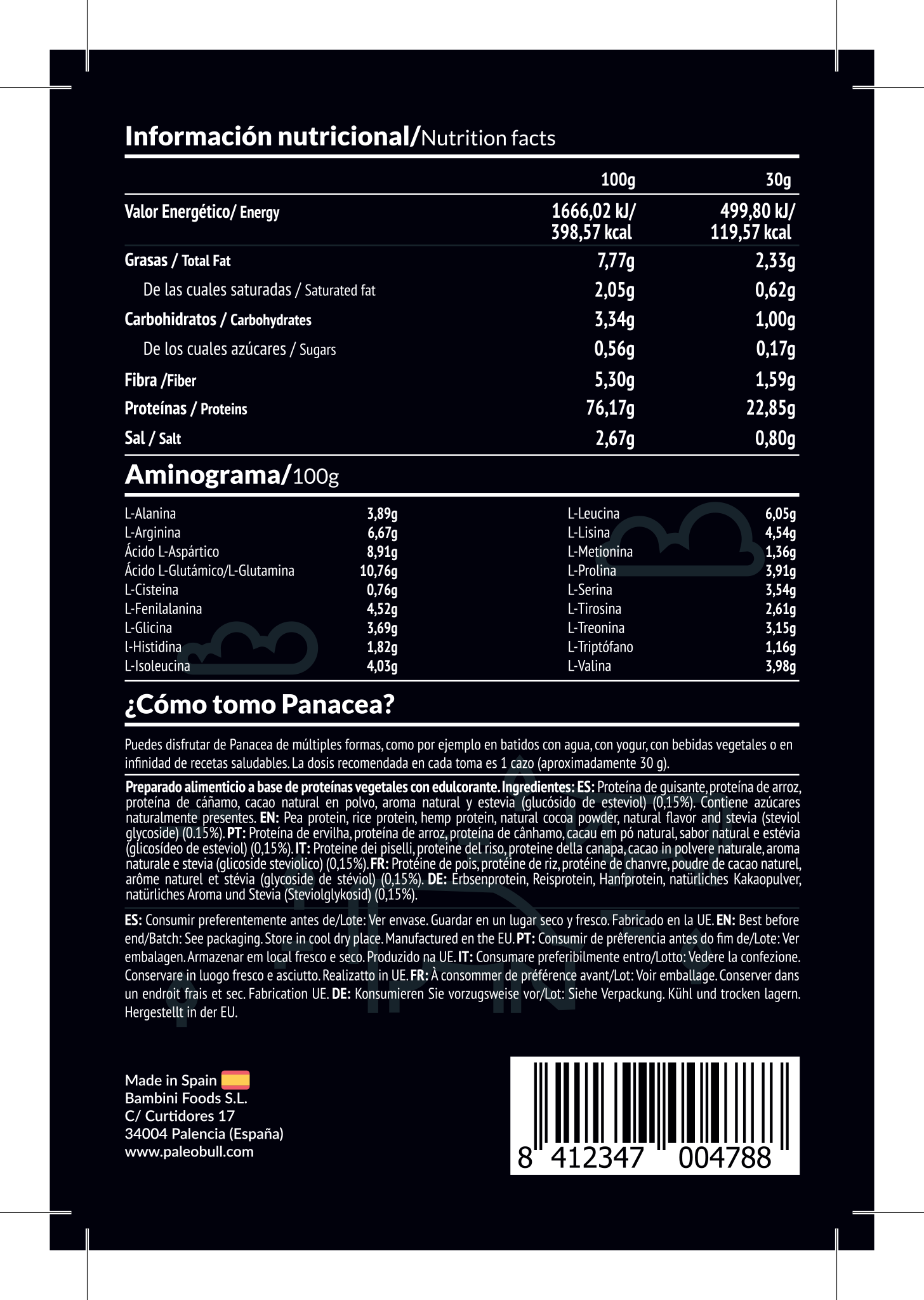 paleobull-vegana-prot-ine-vegan-chocolat-3x750g-pois image 3
