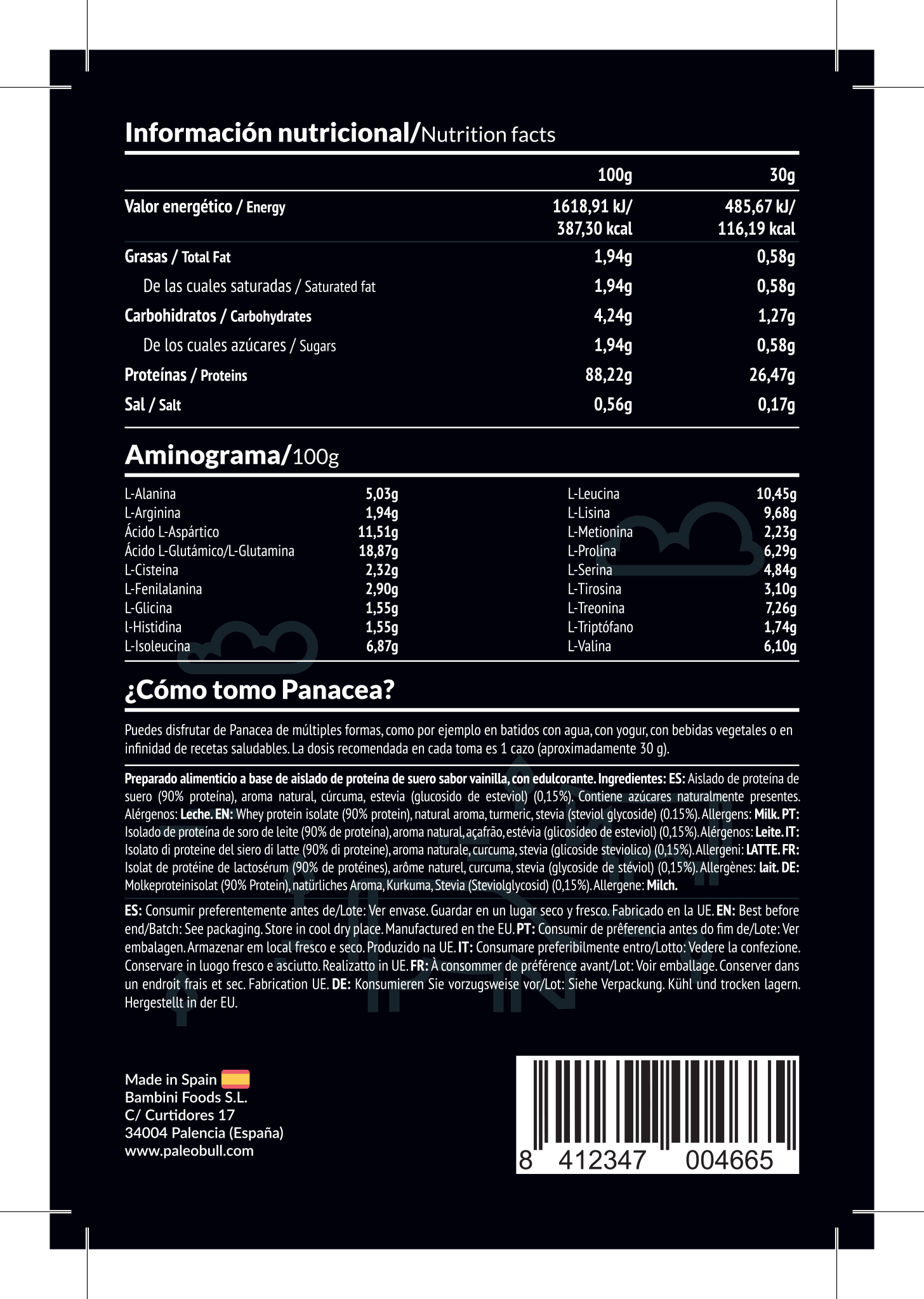 paleobull-panacea-isolat-whey-vanille-750-g-grass-fed image 4