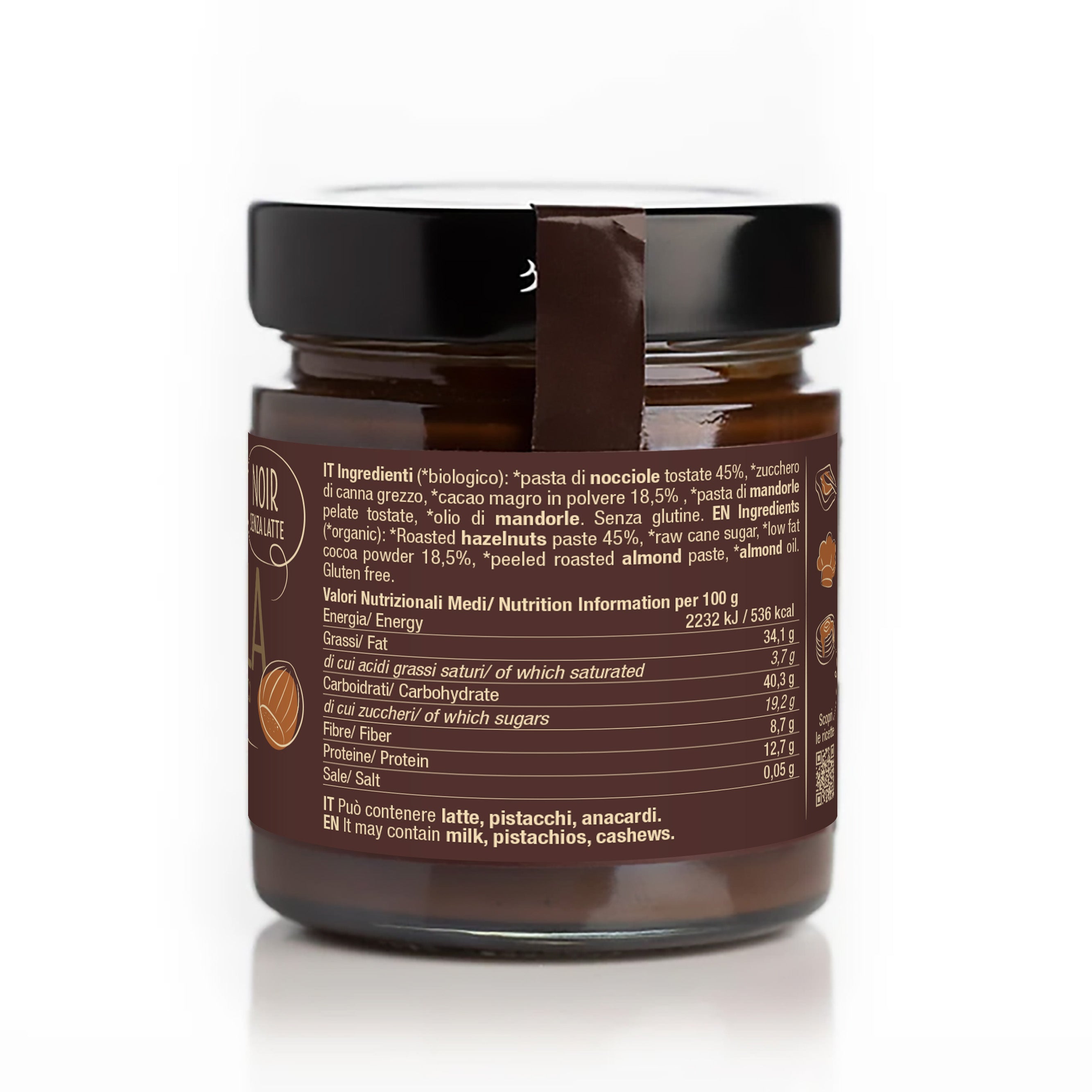 damiano-chocobella-noir-cr-me-chocolat-200g-vegan-bio image 5