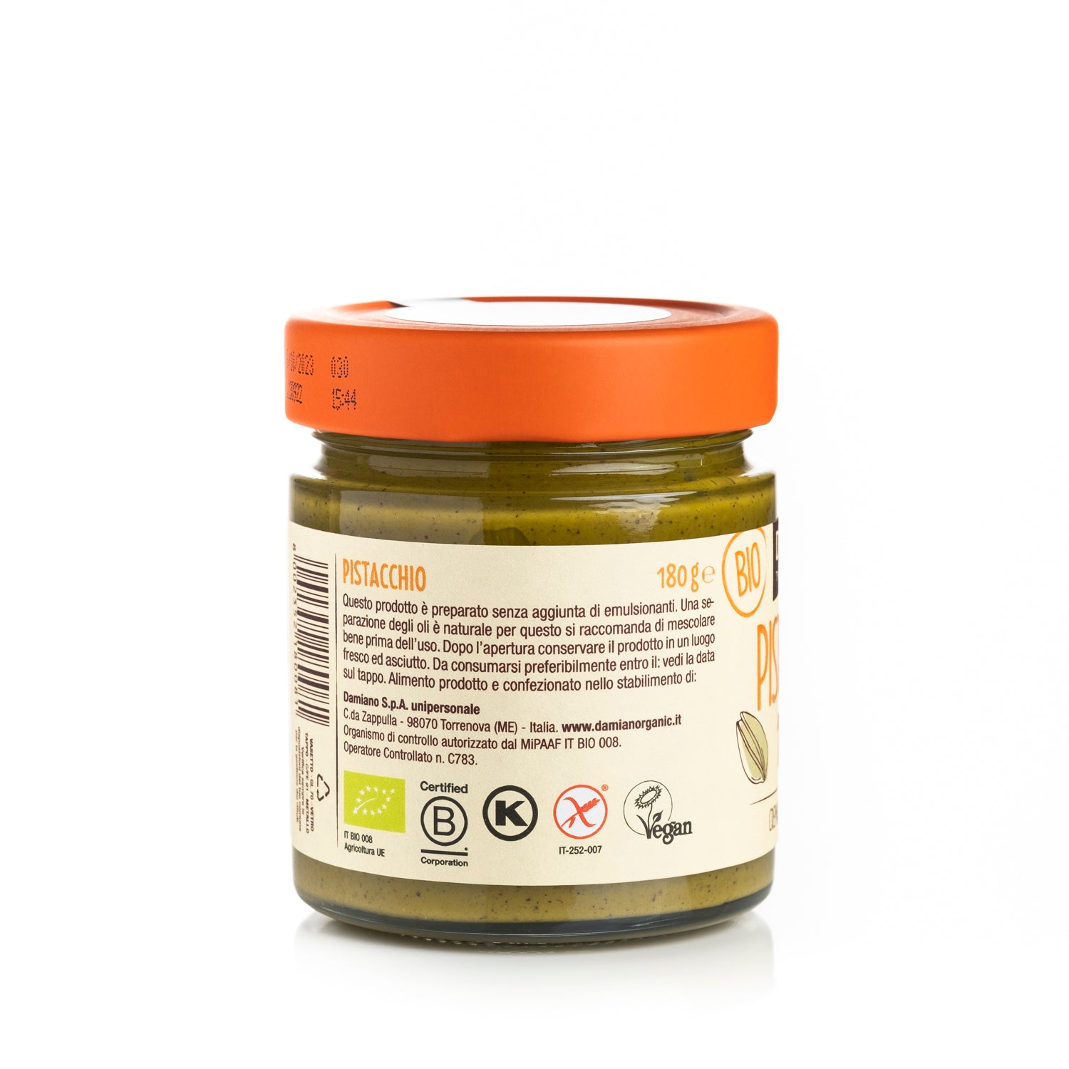 damiano-100-frutta-secca-crunchy-pur-e-pistache-bio-180g image 4
