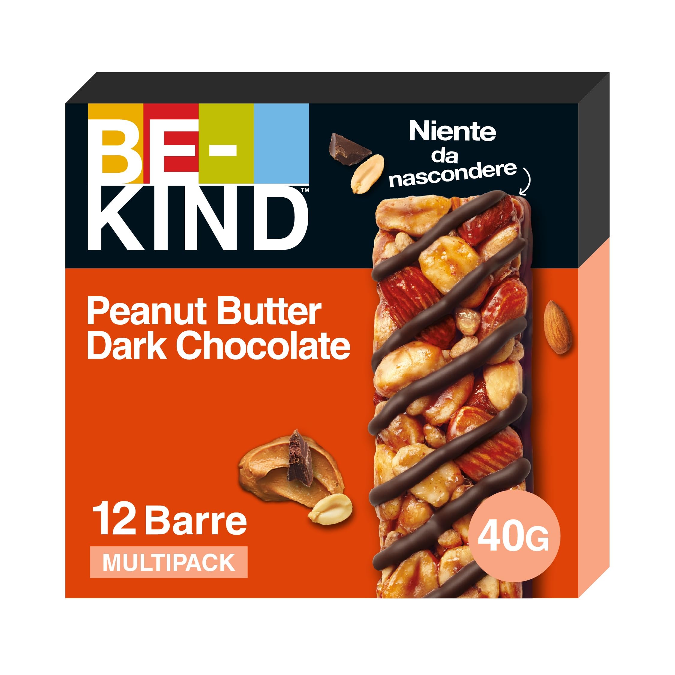 be-kind-barres-c-r-ales-chocolat-noir-beurre-cacahu-tes-12x40g image 1