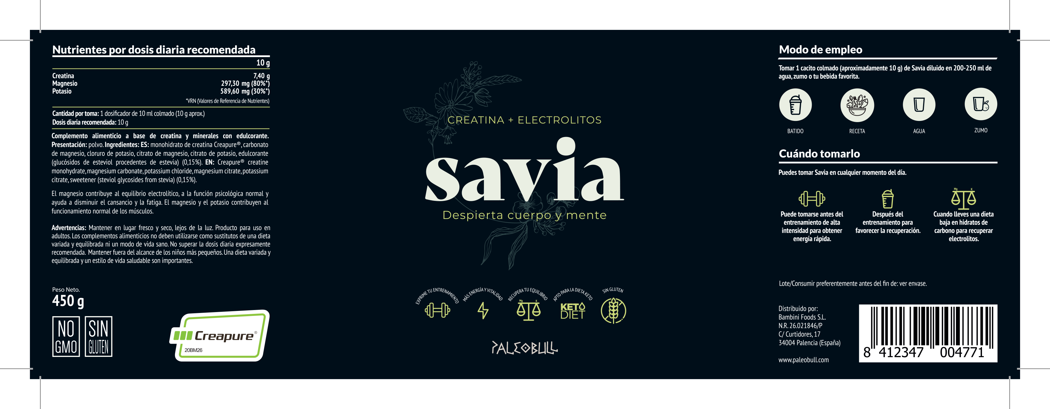 paleobull-savia-cr-atine-creapure-poudre-450-g image 3