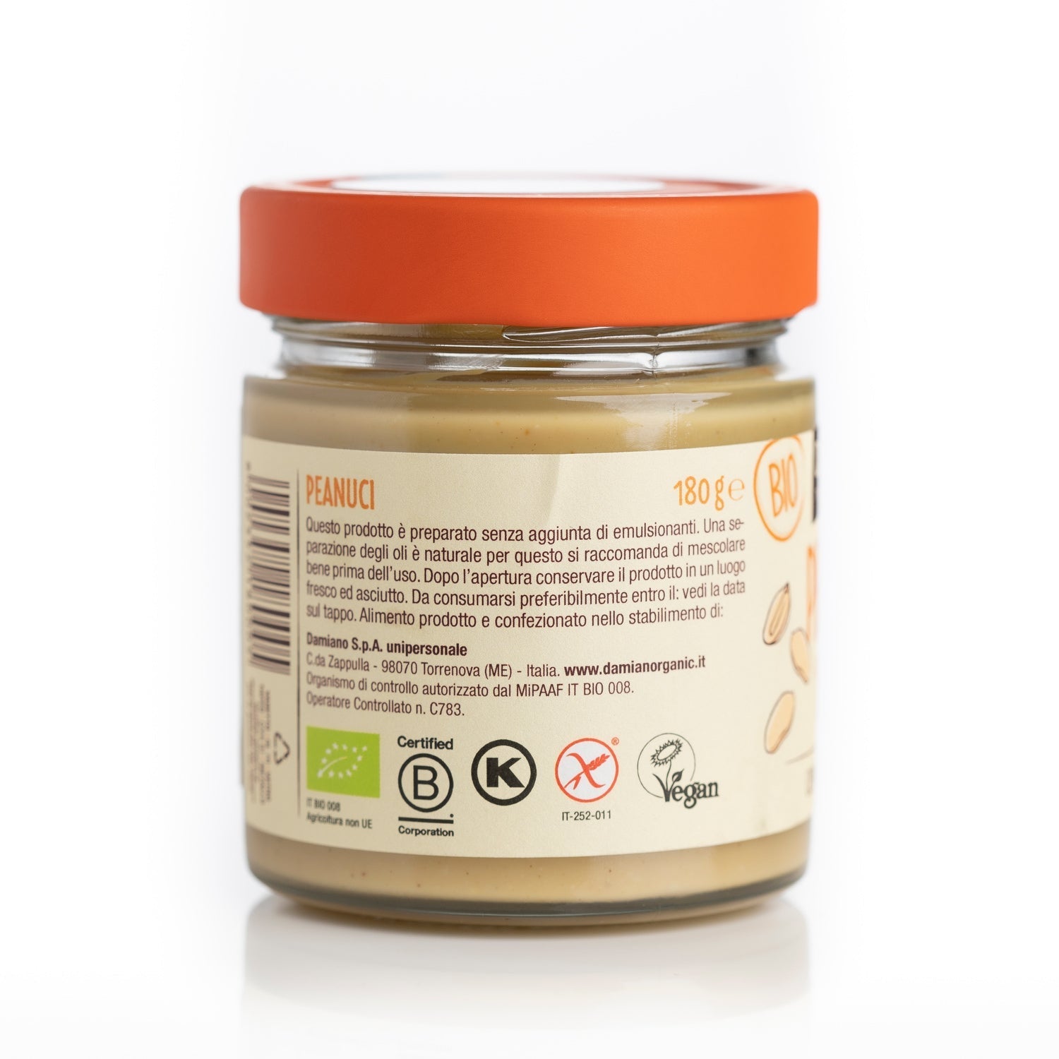 damiano-peanuci-pur-e-cacahu-te-180g-bio-prot-ines image 4