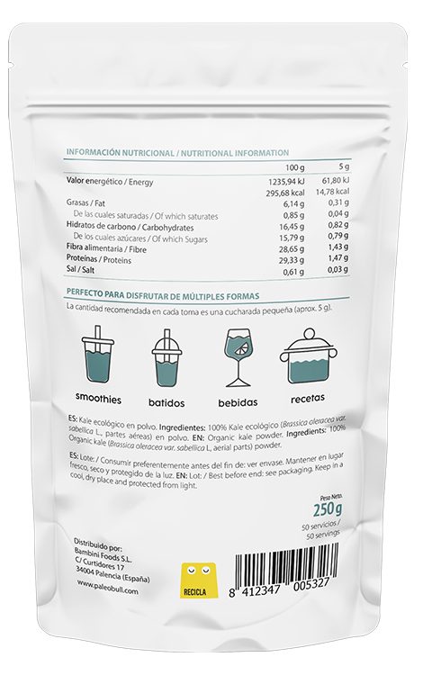 paleobull-kale-en-polvo-poudre-de-kale-bio-250-g image 2