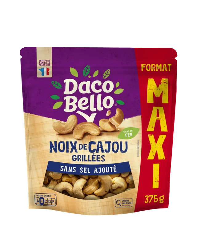 daco-bello-mix-noix-de-cajou-grill-es-nature-375g-sans-sel image 1