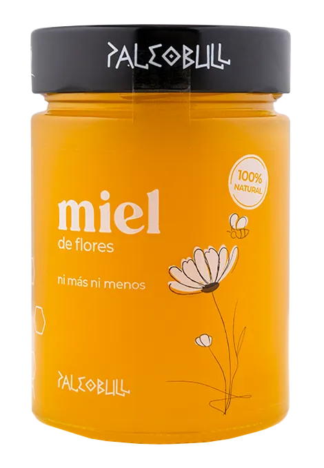 paleobull-miel-de-fleurs-artisanal-pot-450-g-100-naturel image 1