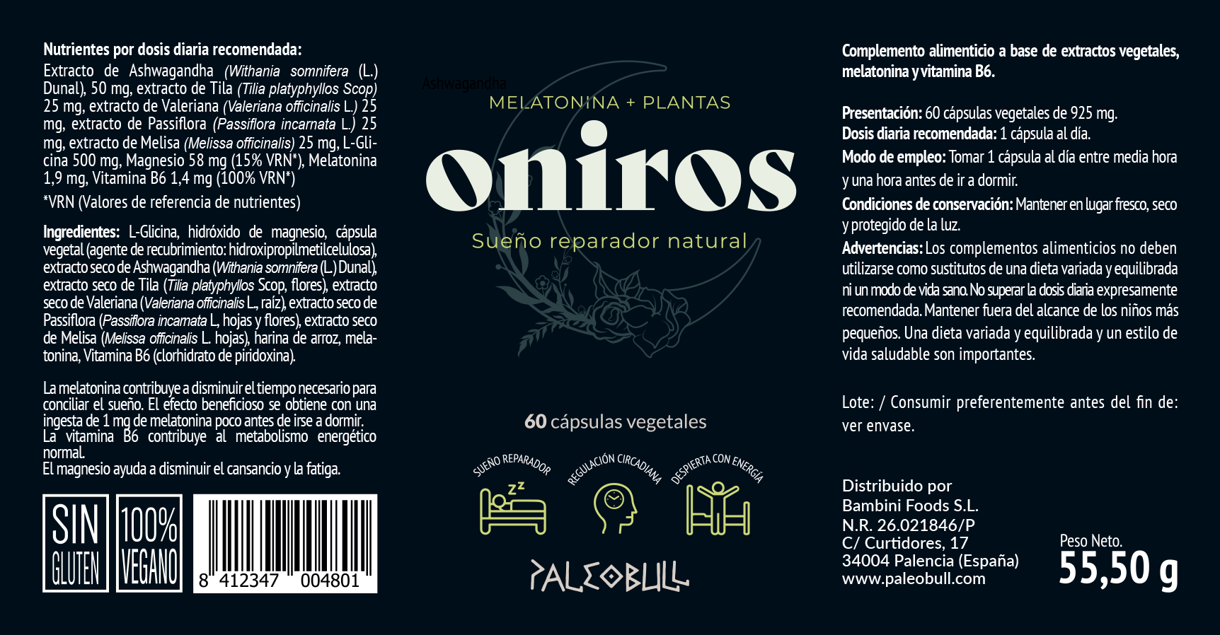 paleobull-oniros-compl-ment-sommeil-m-latonine-60-g-lules image 3